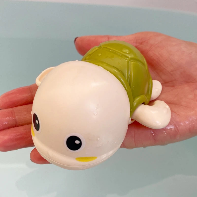 Clockwork Bath Toy – Swimming Turtle & Whale | Wind-Up Water Toy for Kids 0–6 Years