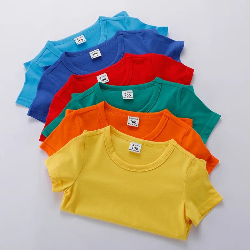 Kids Solid Cotton T-Shirt - photo 3