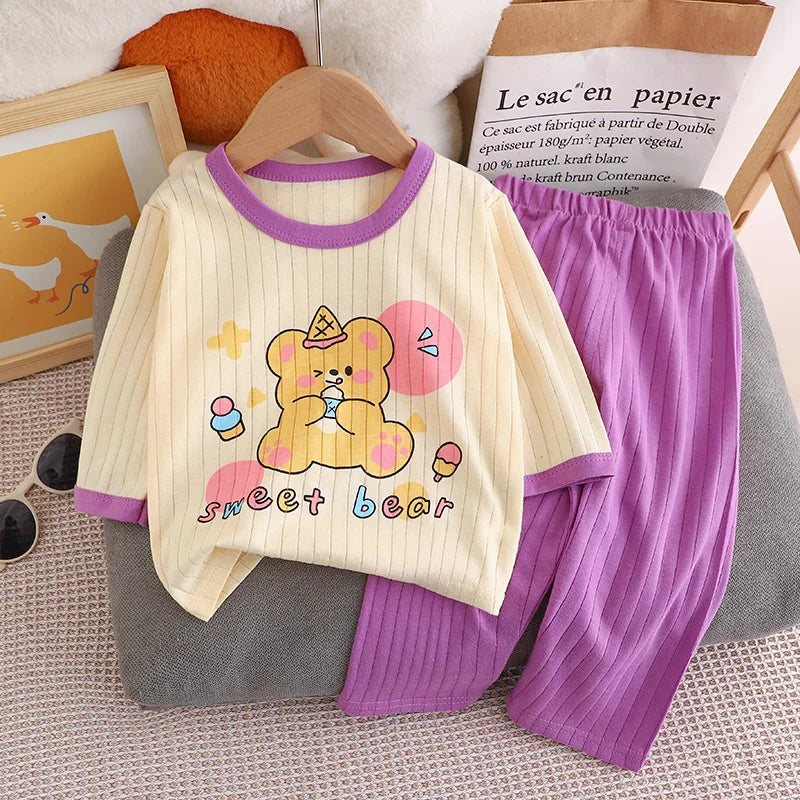 Baby and Kids Bear Print Cotton Set 3M-8Y - photo 5