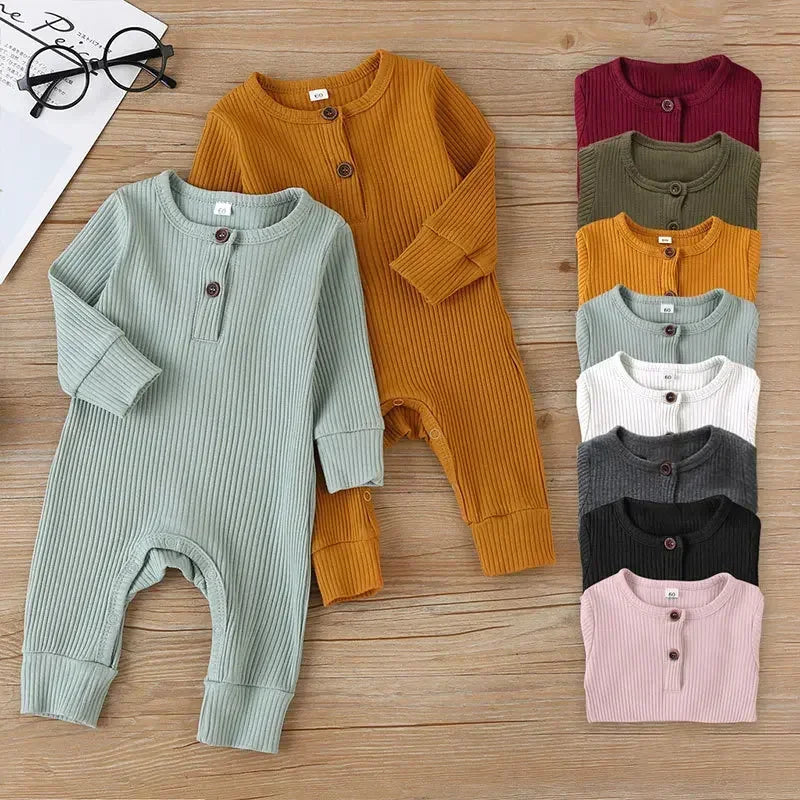 Ribbed Cotton Baby Romper - Kindle Kids ABC