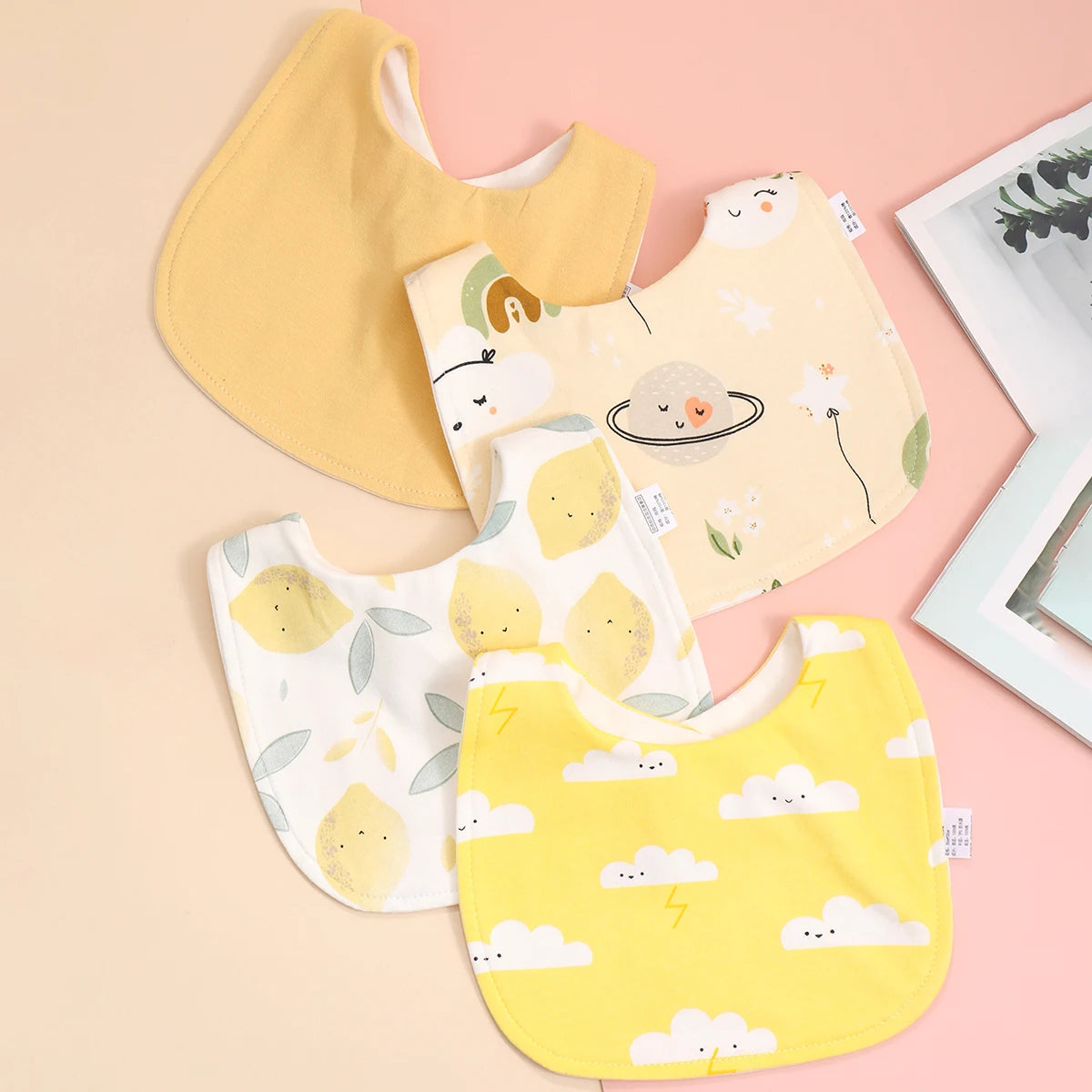 Cotton Adjustable Baby Bib - Kindle Kids ABC - view 7