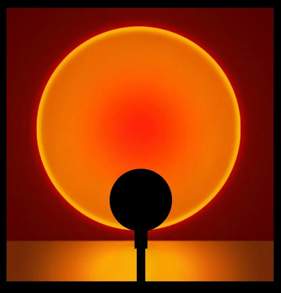 LED sunset lamp projector USB nursery mood light