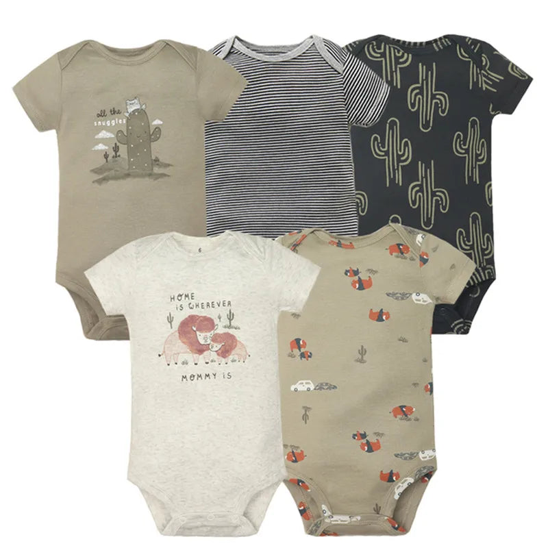 Baby 5-Pack Cotton Bodysuits - Kindle Kids ABC - view 7