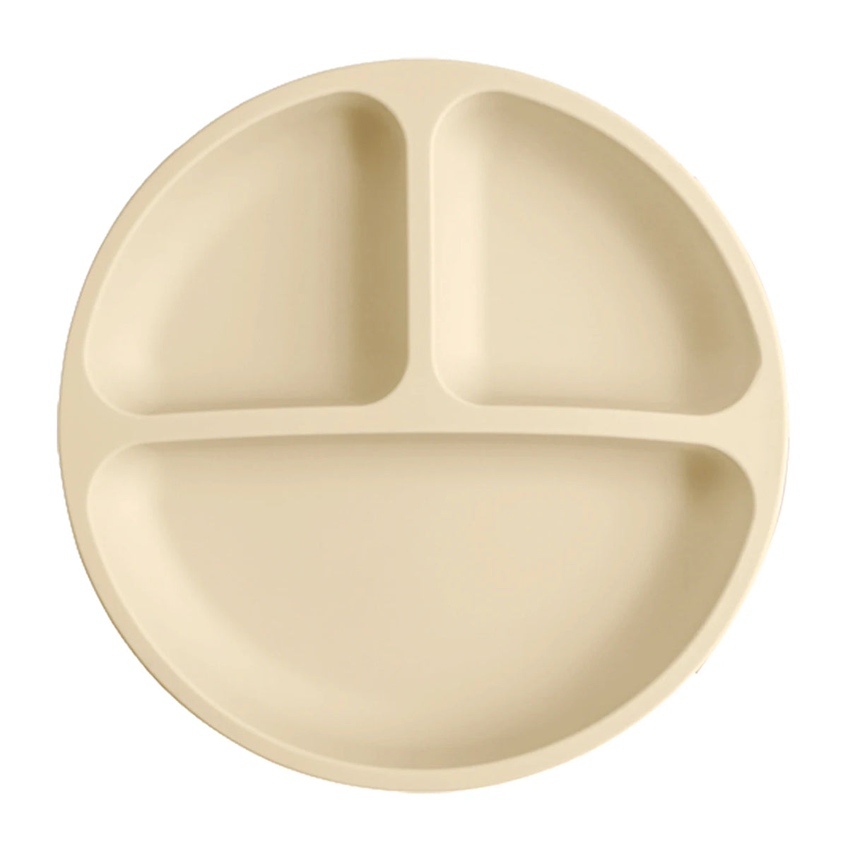 Baby silicone suction plate spill-proof divided feeding dish