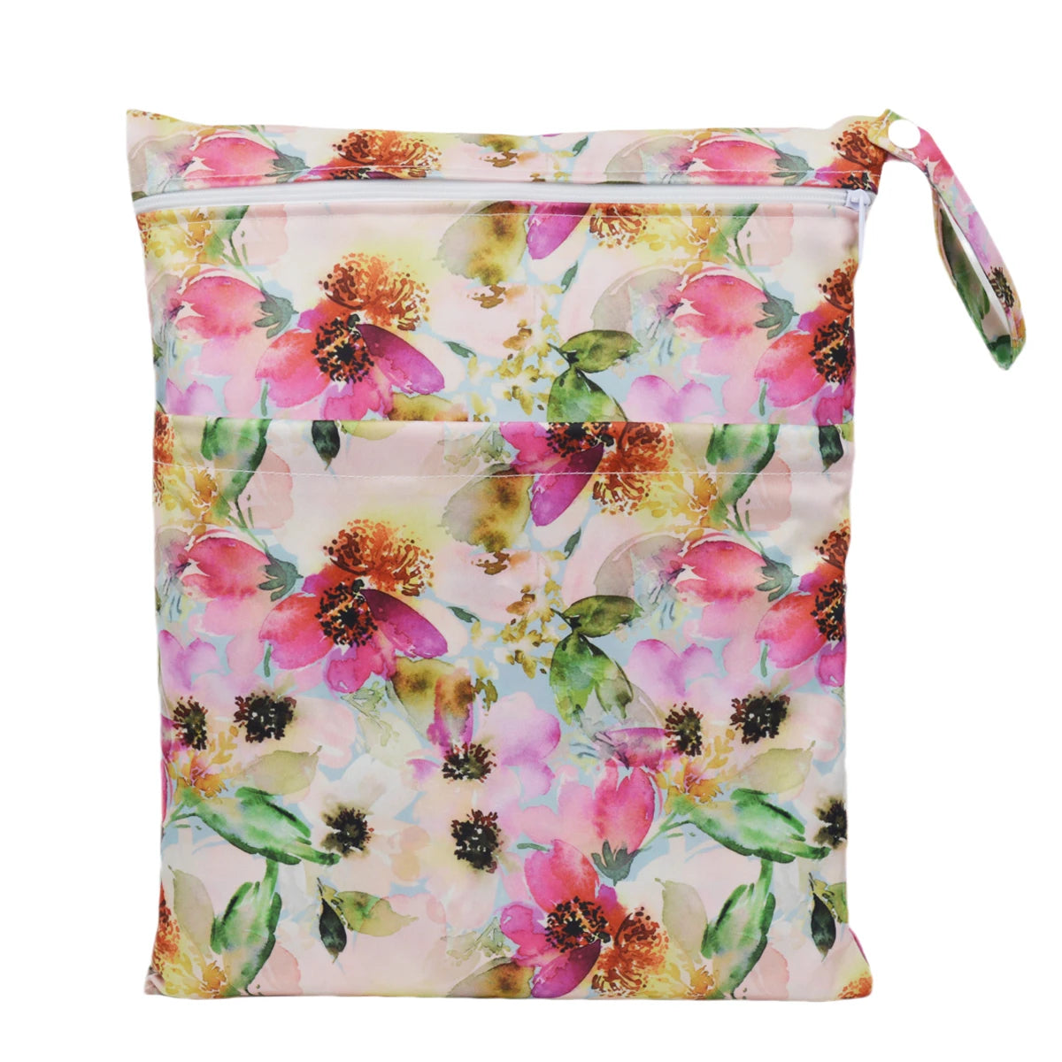 Wet/Dry Diaper Bag - Two-Zip Waterproof Reusable Pouch - photo 19
