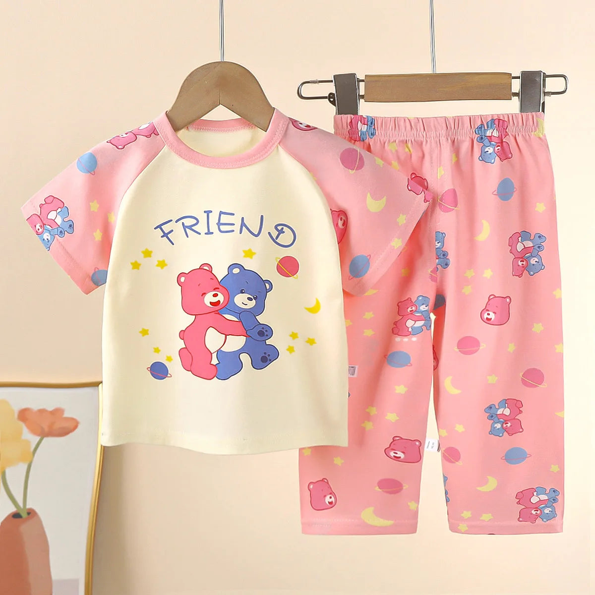 Kids' Cotton Short-Sleeve Pyjama Set - Kindle Kids ABC - view 6