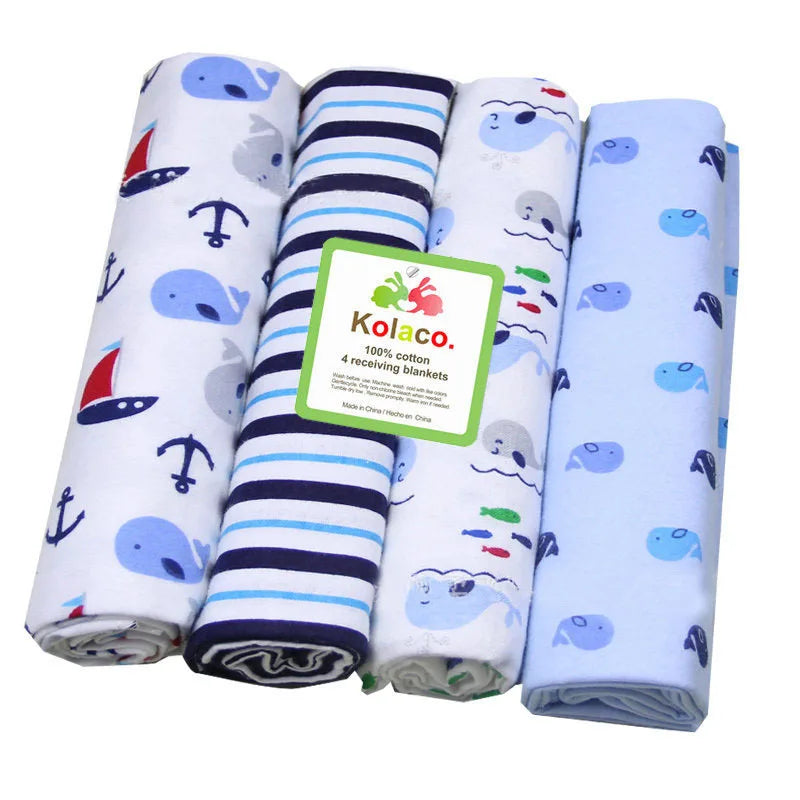 100% Cotton Receiving Baby Blanket - Kindle Kids ABC - view 4