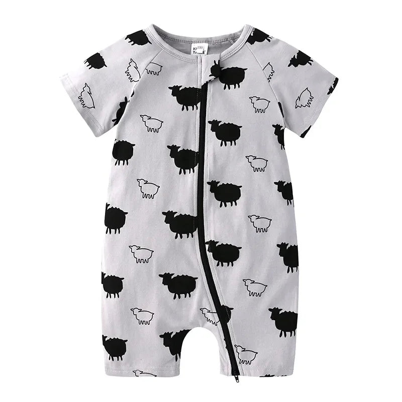 Baby Bamboo Cotton Short-Sleeve Romper - Kindle Kids ABC - view 24