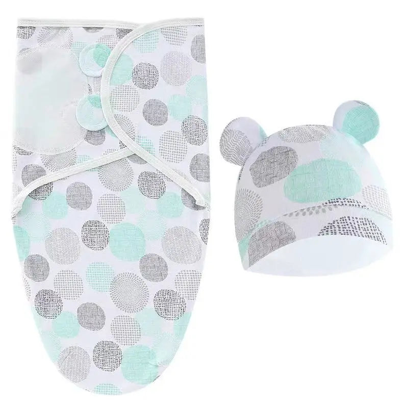 Cotton Baby Swaddle Wrap & Hat Set - Kindle Kids ABC - view 10