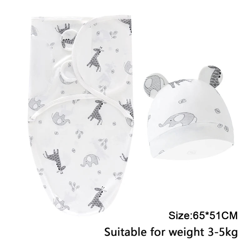 Cotton Baby Swaddle Wrap & Hat Set - Kindle Kids ABC - view 4
