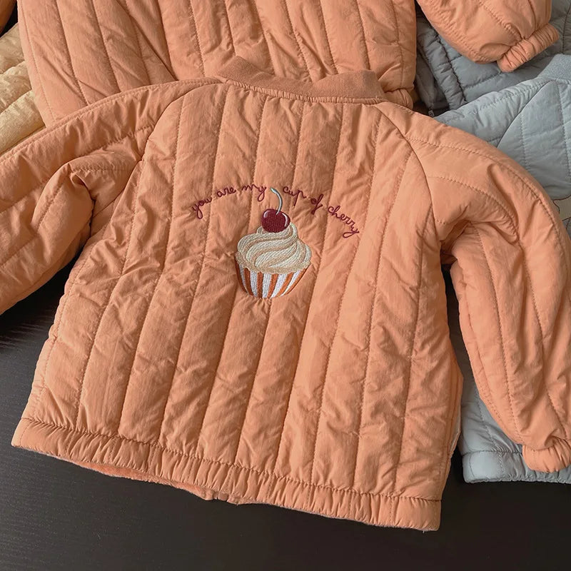 Kids Down-Cotton Padded Jacket — Warm Winter Coat | 6M–7Y