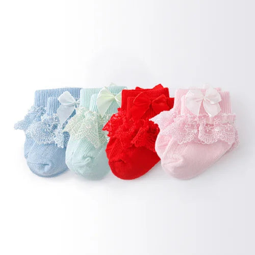 Cotton Frilly Newborn Baby Socks - Kindle Kids ABC - view 16