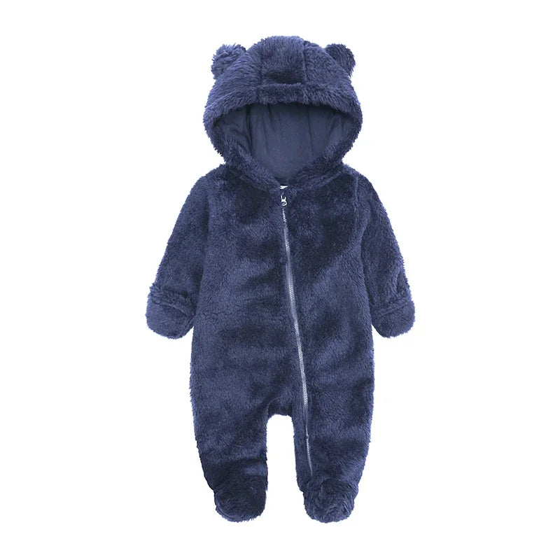 Fleece Hooded Bear Romper - Kindle Kids ABC - view 8
