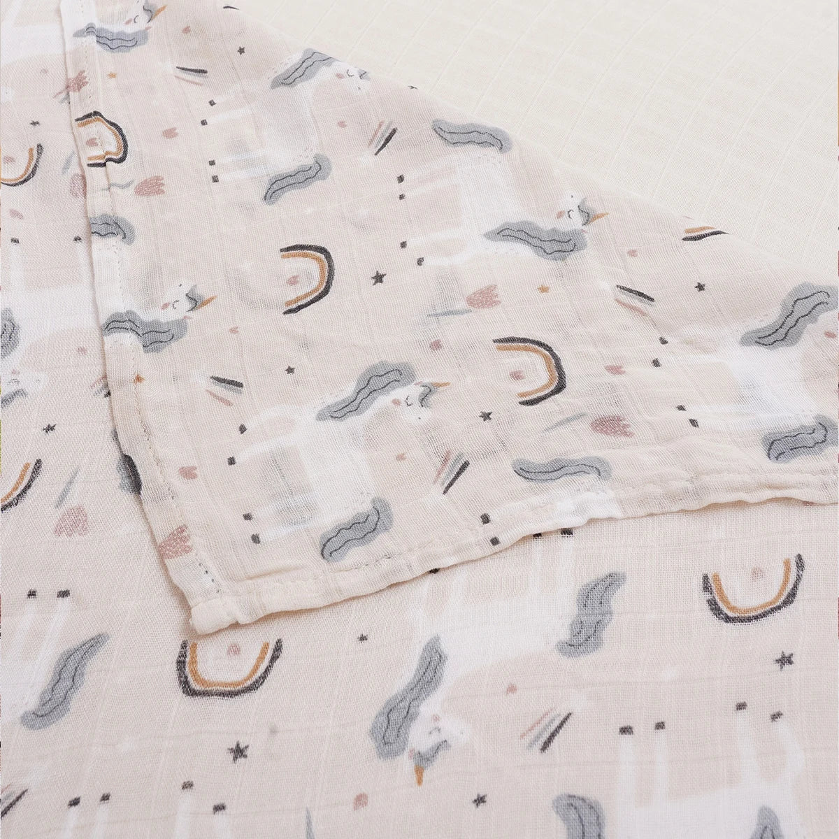 Bamboo Cotton Muslin Baby Swaddle Blanket - Kindle Kids ABC - view 3