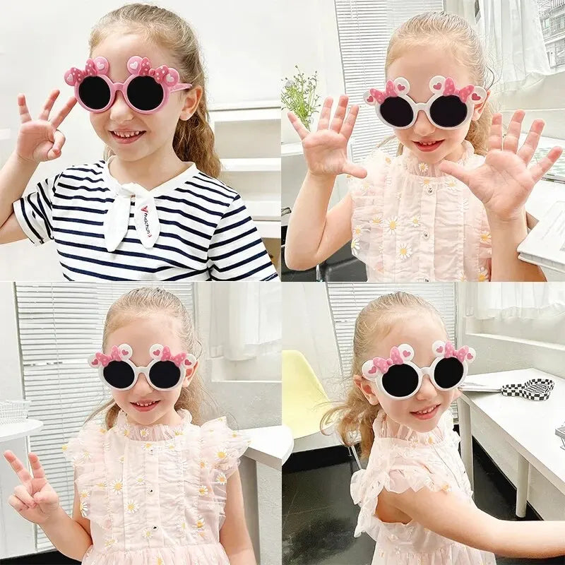 Kids cartoon UV400 sun protection sunglasses
