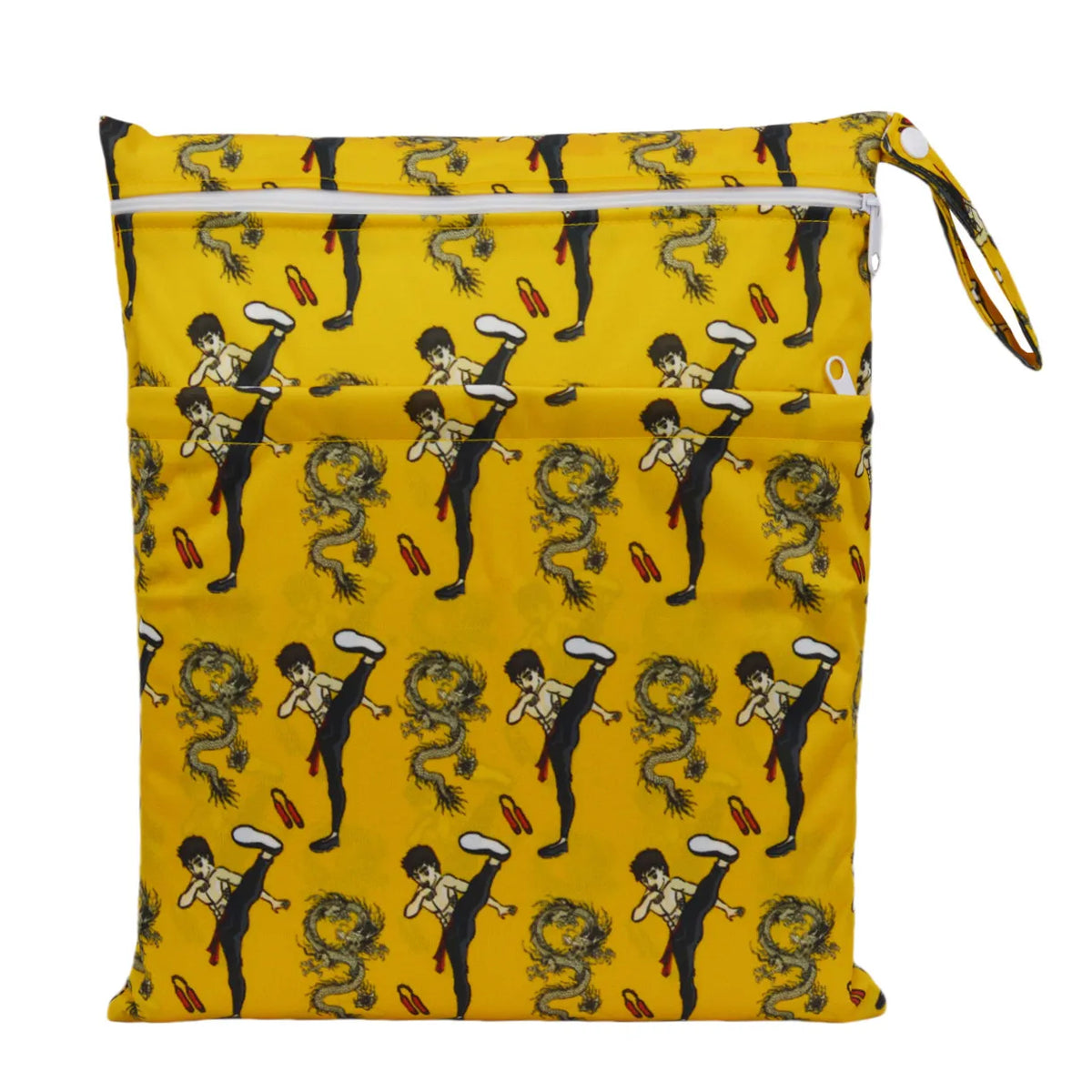Wet/Dry Diaper Bag - Two-Zip Waterproof Reusable Pouch - photo 17