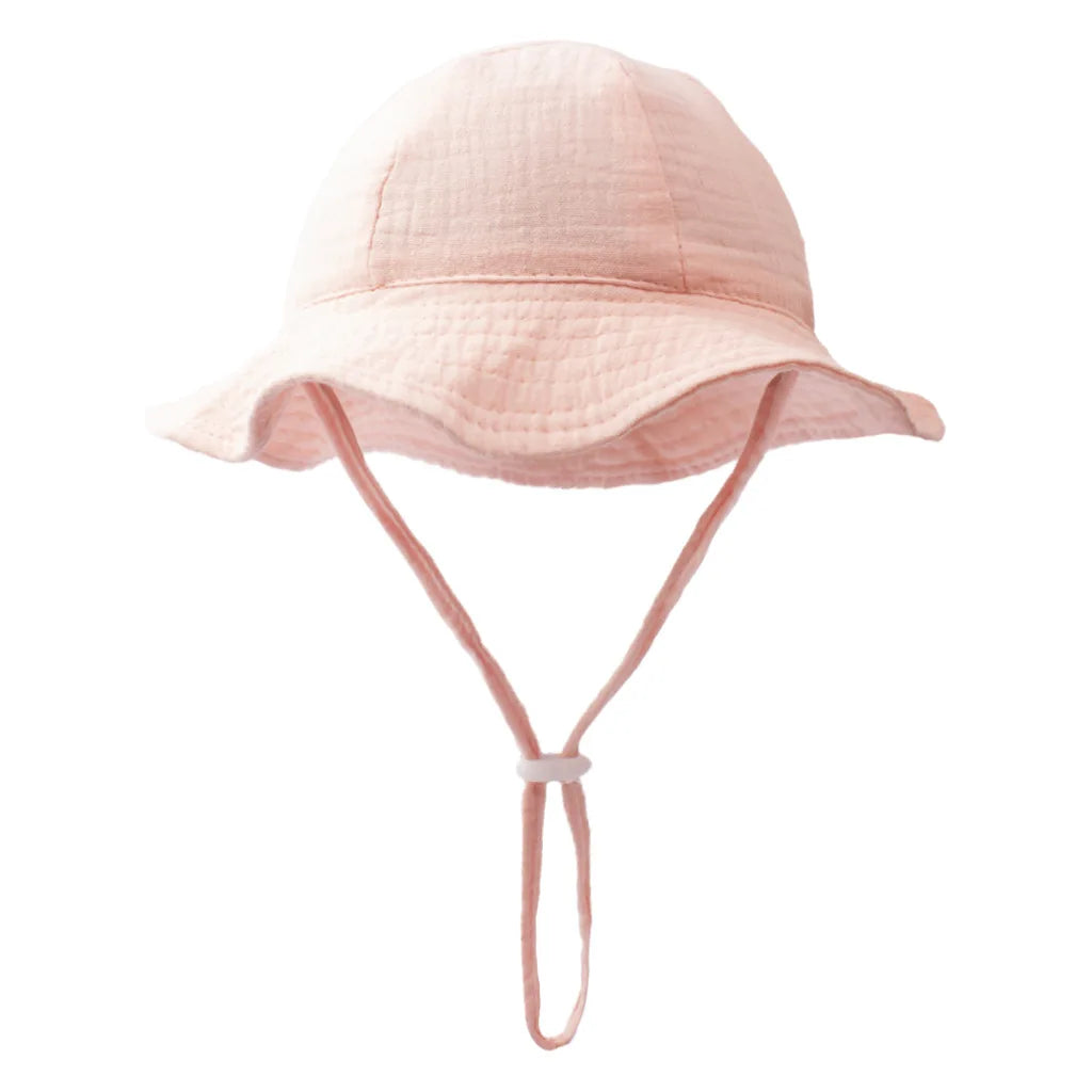 Baby Cotton Bucket Sun Hat - Breathable Fisherman Hat - photo 14