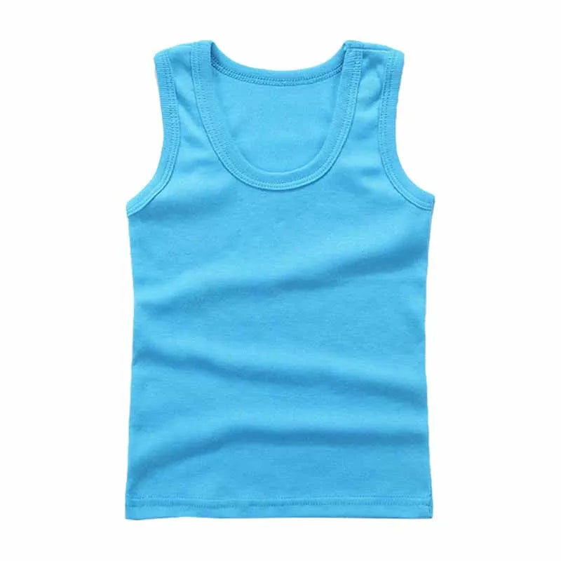 Kids cotton tank top sleeveless