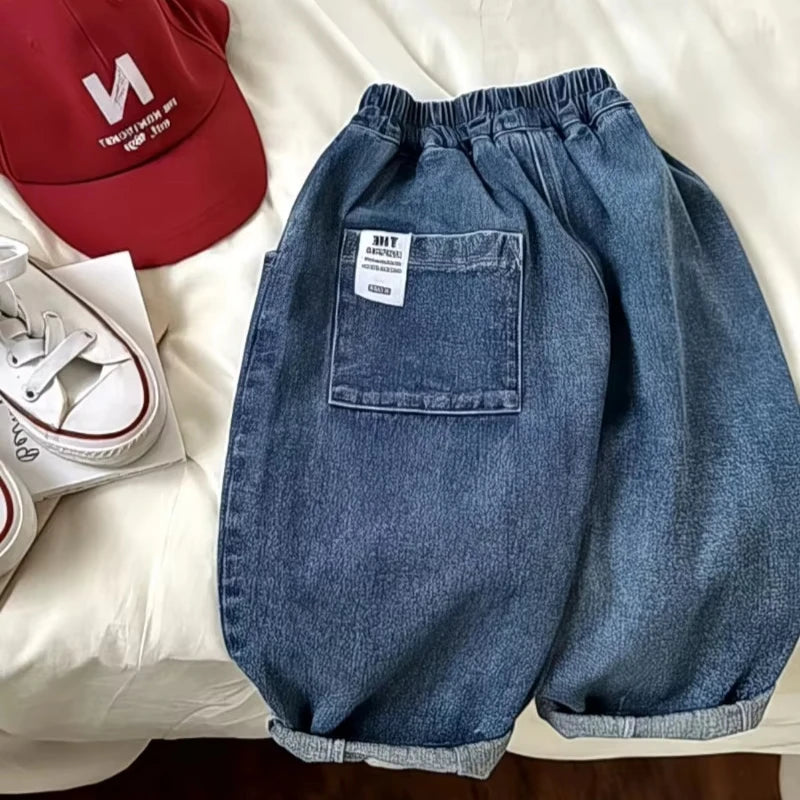 Cotton Denim Harem Pants - Kindle Kids ABC