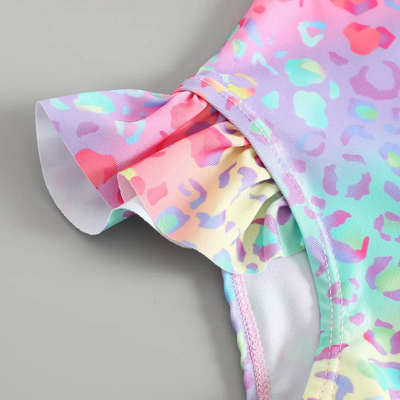Toddler Girls Long-Sleeve Swimsuit & Sun Hat Set — photo 5