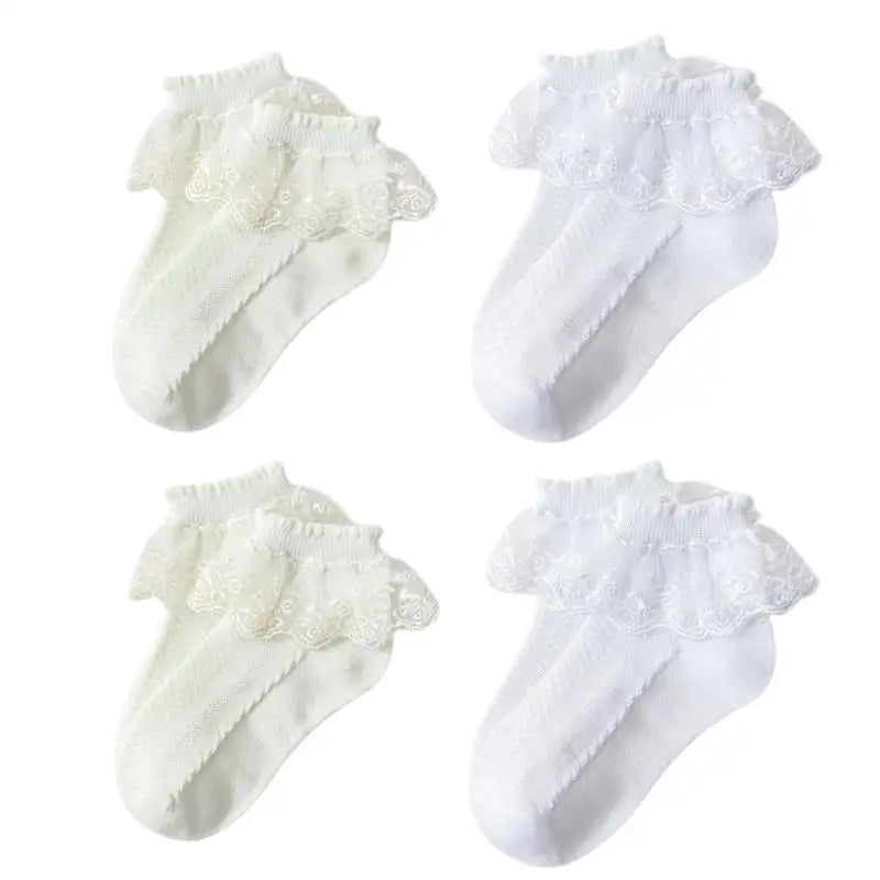 Cotton Lace Ruffle Baby Socks - Kindle Kids ABC - view 14
