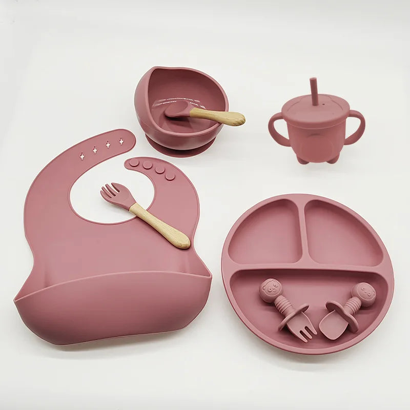 Baby Silicone Tableware Set — 6/8-Piece Weaning Feeding Kit - photo 13