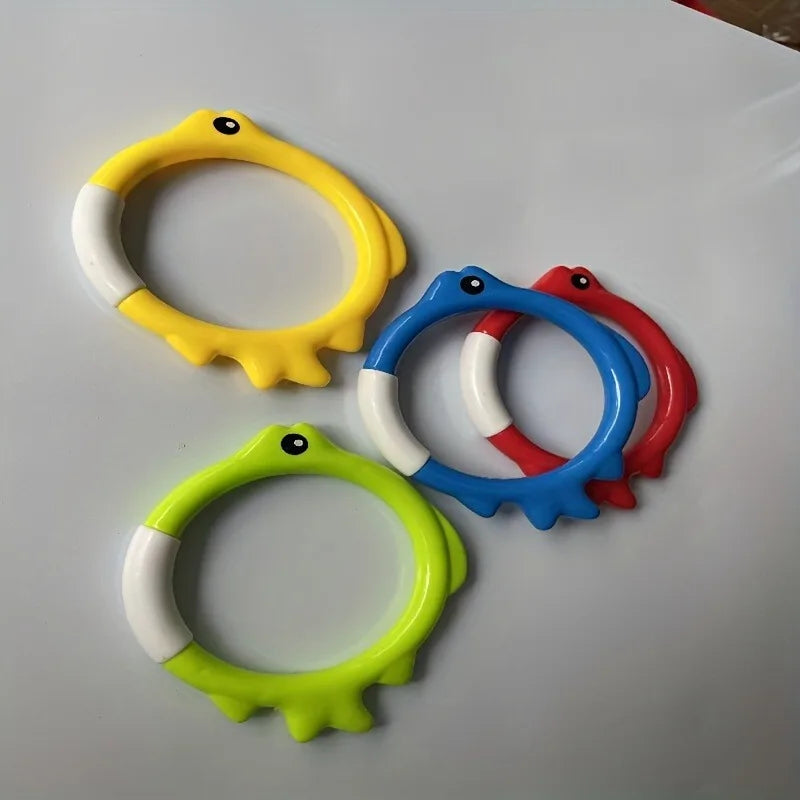 Stacked fish-shaped diving rings
