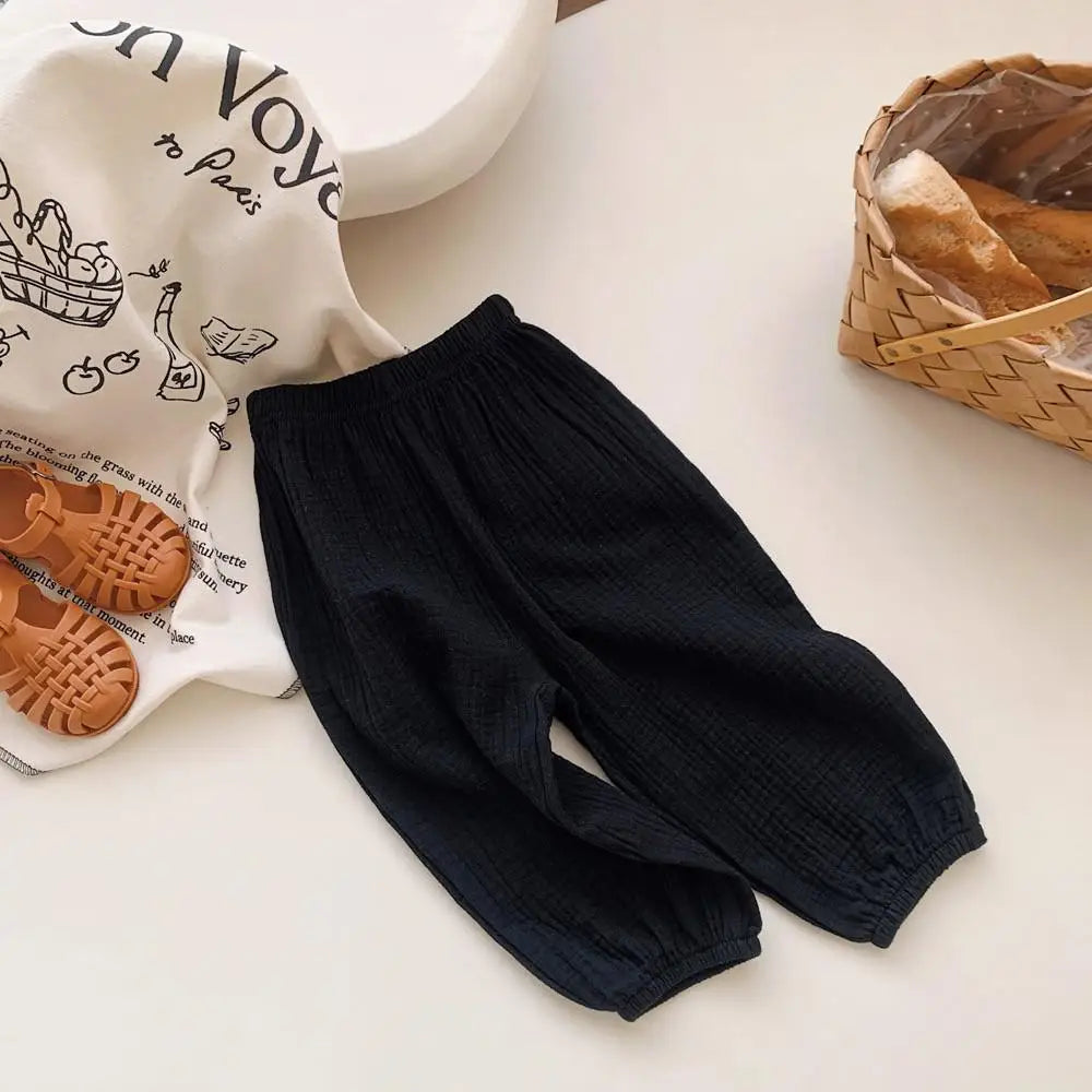 Kids Cotton Loose Trousers Mosquito Resistant - photo 9