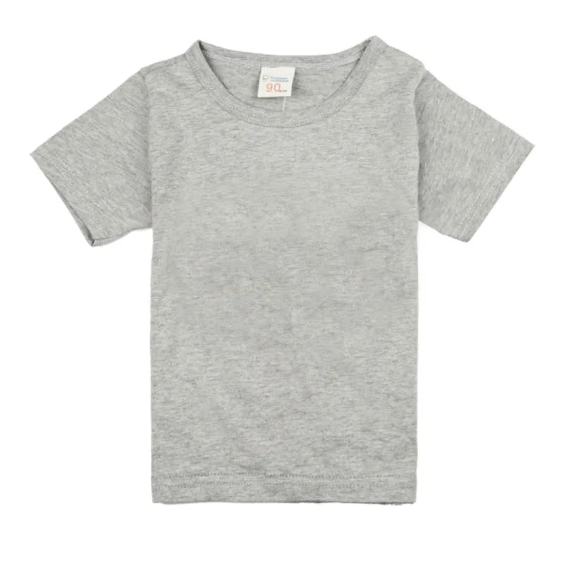 Kids cotton short-sleeve t-shirt, solid basic tee - Kindle Kids ABC - view 5
