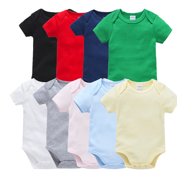 Baby cotton short-sleeve bodysuit set, newborn 0-2Y — Kindle Kids ABC