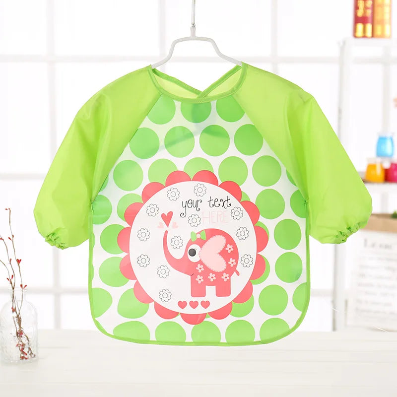 Long Sleeve Waterproof Baby Bib – EVA Feeding Smock | 0–3Y - photo 12