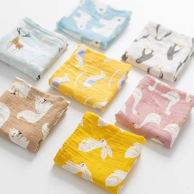 Cotton Muslin Baby Towel & Swaddle Scarf - Kindle Kids ABC - view 2