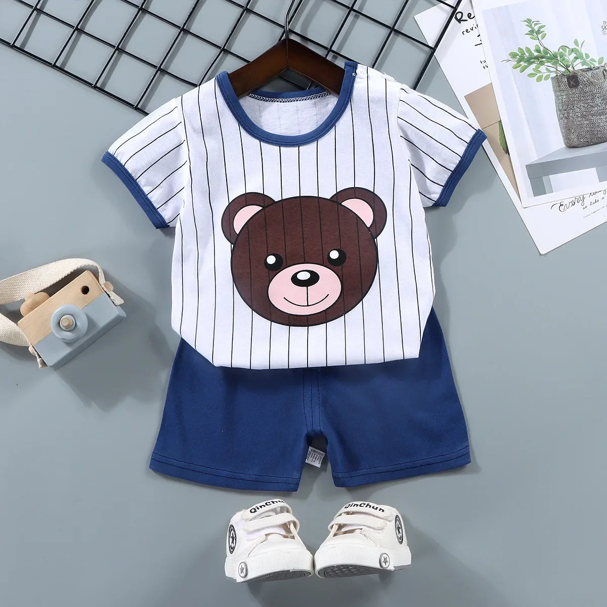Kids' 2-Piece Summer Set – Cotton T-Shirt & Shorts | Boys & Girls - photo 9