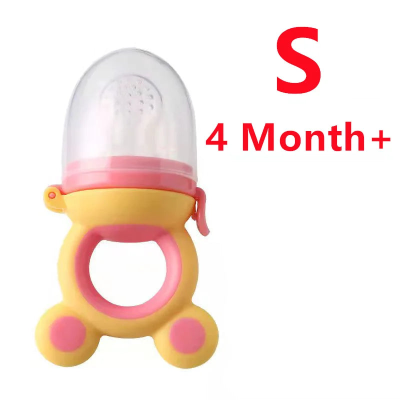 Baby Fruit Food Feeder & Silicone Teether Pacifier