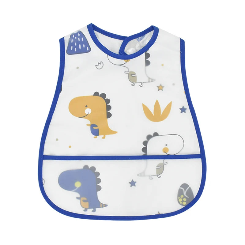 Waterproof Baby Feeding Bib EVA Pocket Bib Ages 6M-4Y - photo 25