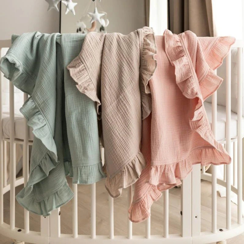 Organic Cotton Muslin Swaddle Blanket - Kindle Kids ABC