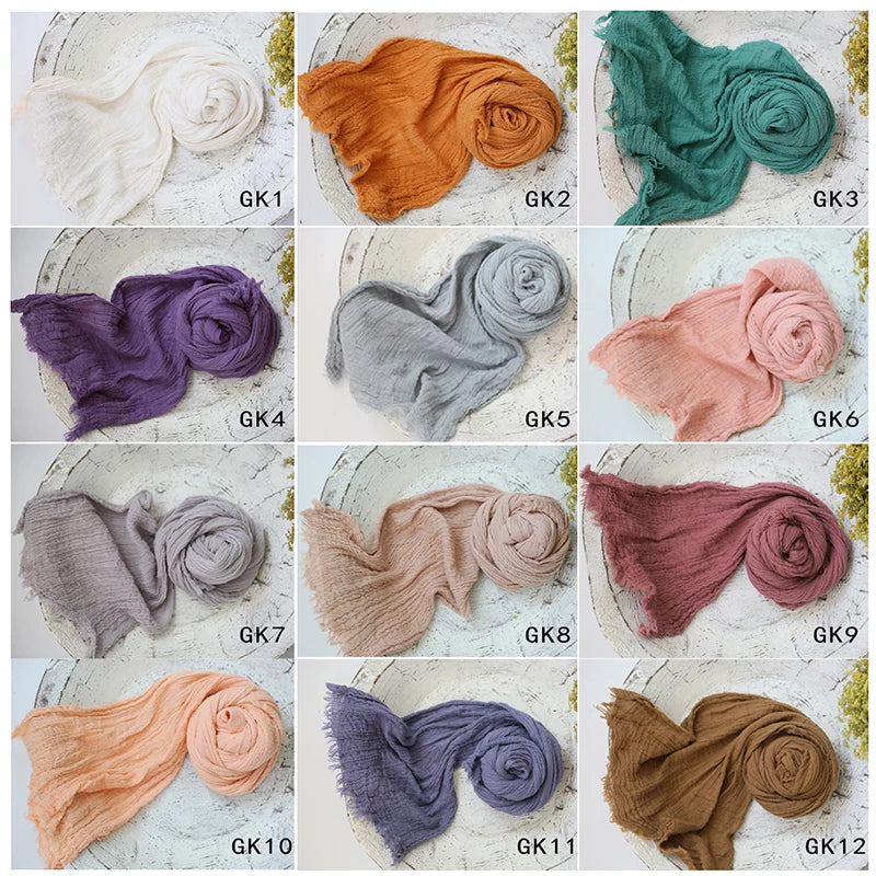 Seersucker Cotton Gauze Baby Wrap Blanket - Kindle Kids ABC - view 3