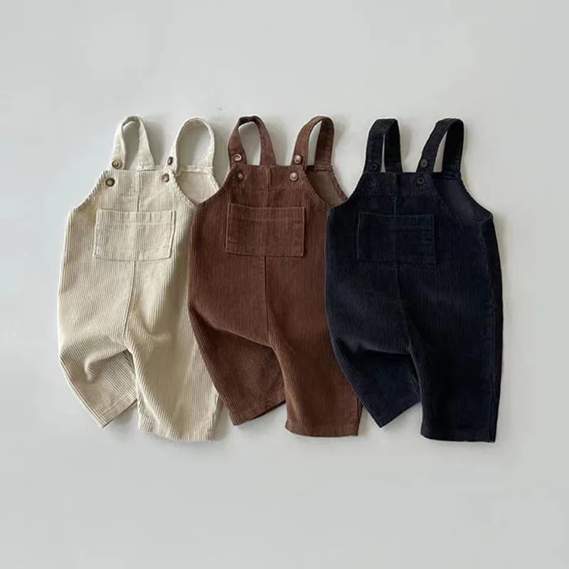 Corduroy Cotton Baby Overalls - Kindle Kids ABC