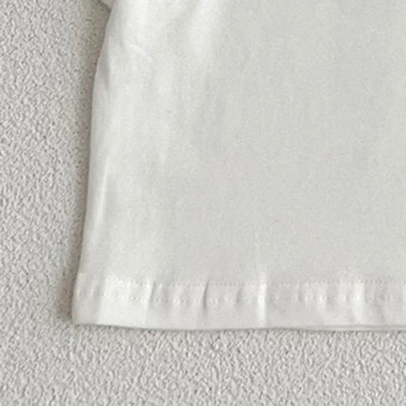 Maglietta in Cotone per Neonati — Top a Maniche Corte Tinta Unita | 0-4A