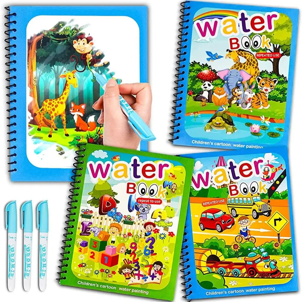 Magic water drawing book reusable mess-free coloring