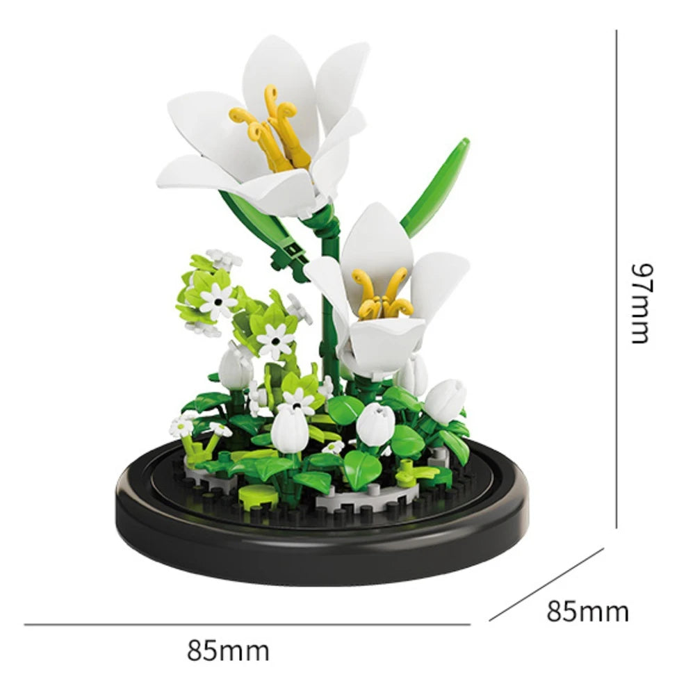 Flower Pot Building Blocks - Micro Brick Bonsai Kit - photo 12
