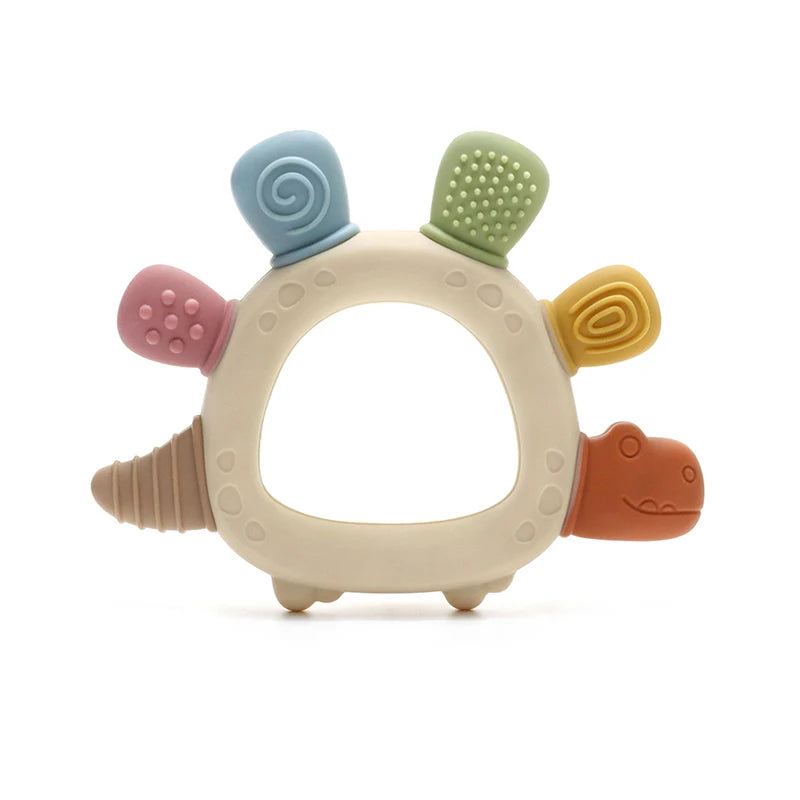 Baby Dinosaur Teether — BPA-Free Silicone Teething Toy - photo 7