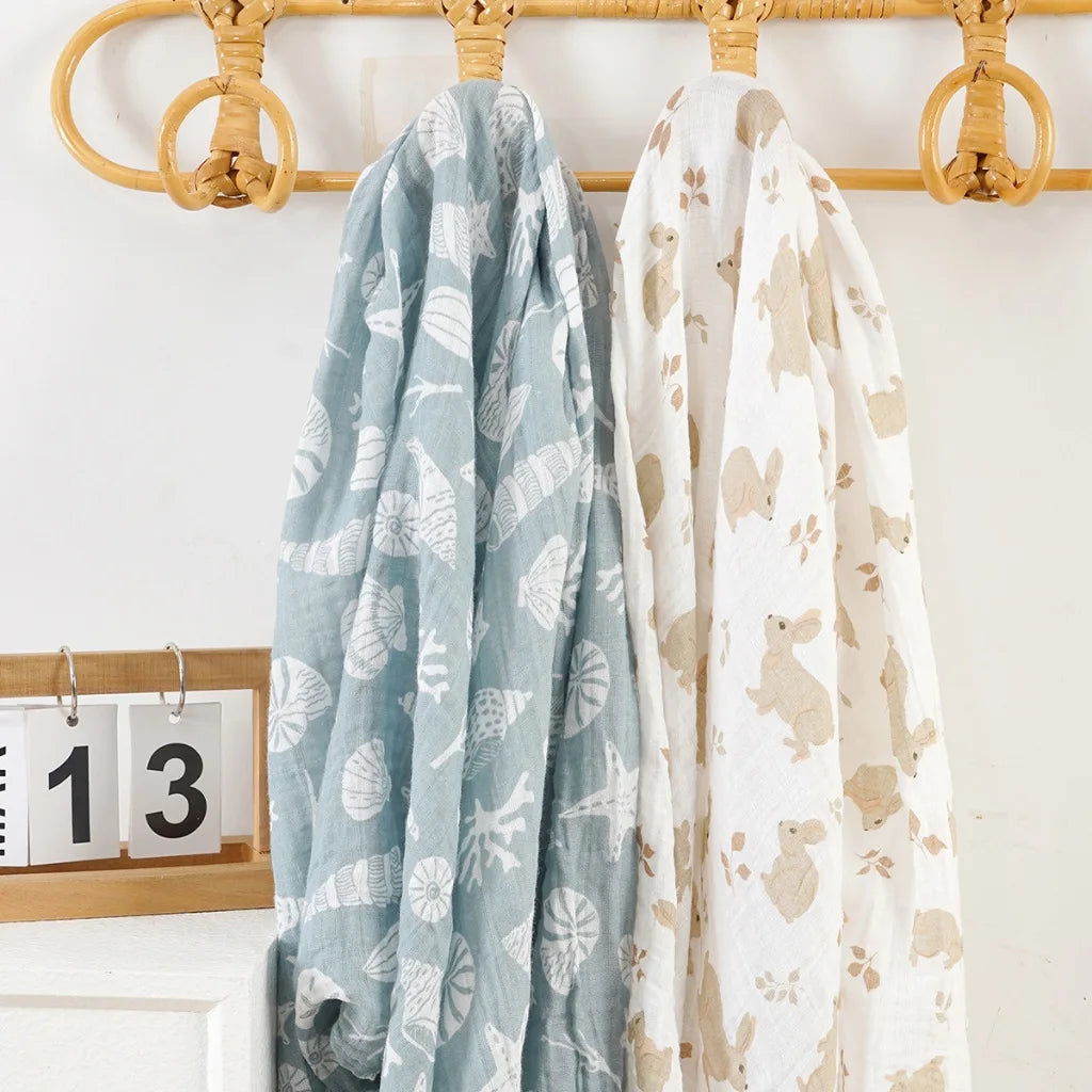 Cotton Muslin Baby Swaddle Blanket - Kindle Kids ABC - view 15