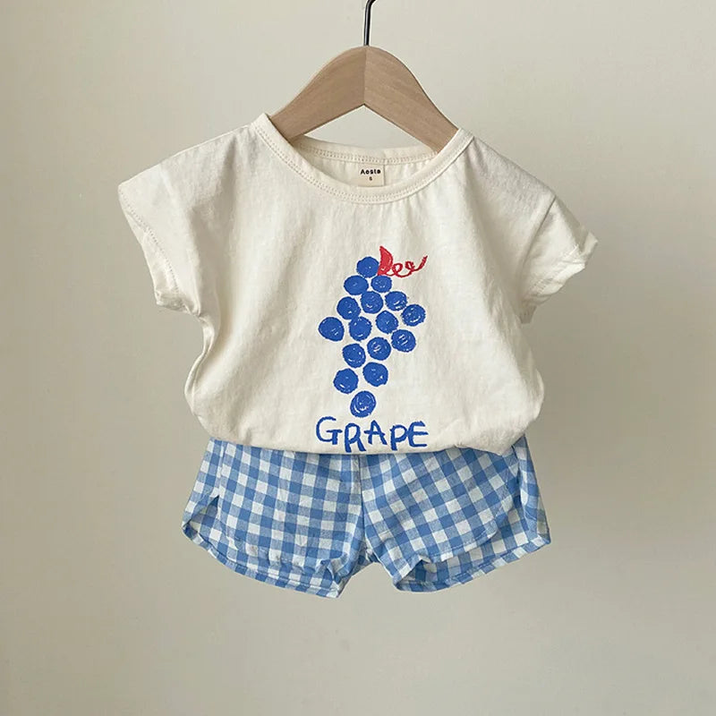 Baby sleeveless cotton summer pyjama set
