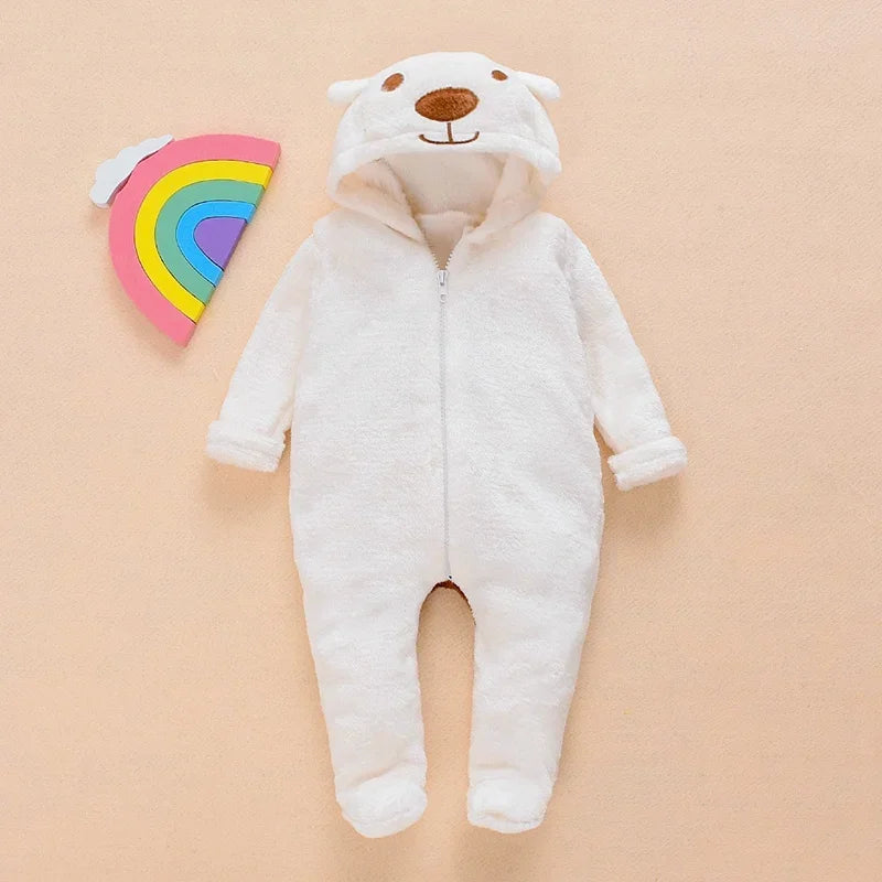 Bear Hooded Cotton Baby Romper - Kindle Kids ABC - view 2