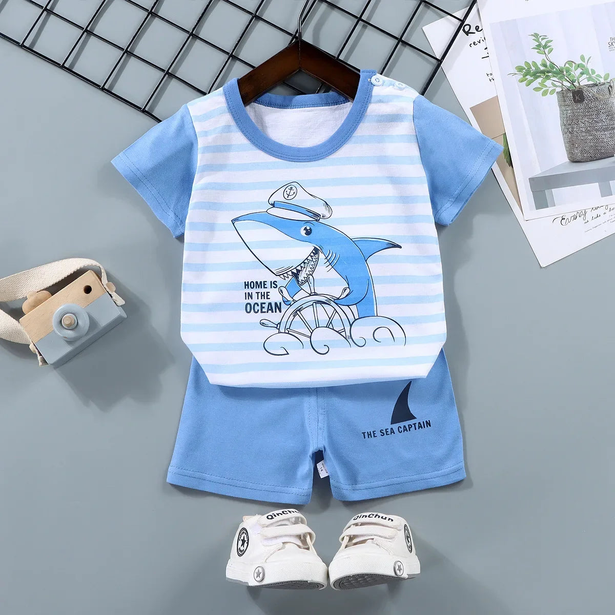 Kids' 2-Piece Summer Set – Cotton T-Shirt & Shorts | Boys & Girls - photo 5