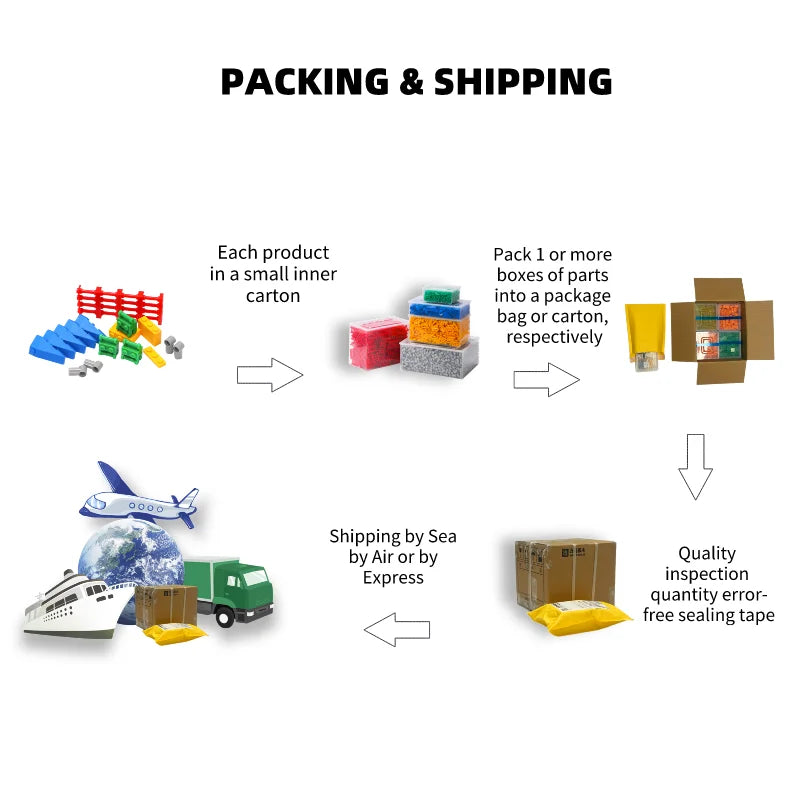 224-piece building block plate set MOC slide bricks for kids creative builds