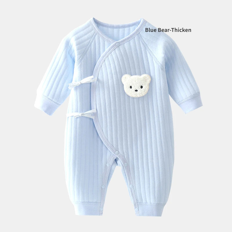 Ribbed Bear Cotton Baby Romper - Kindle Kids ABC - view 19