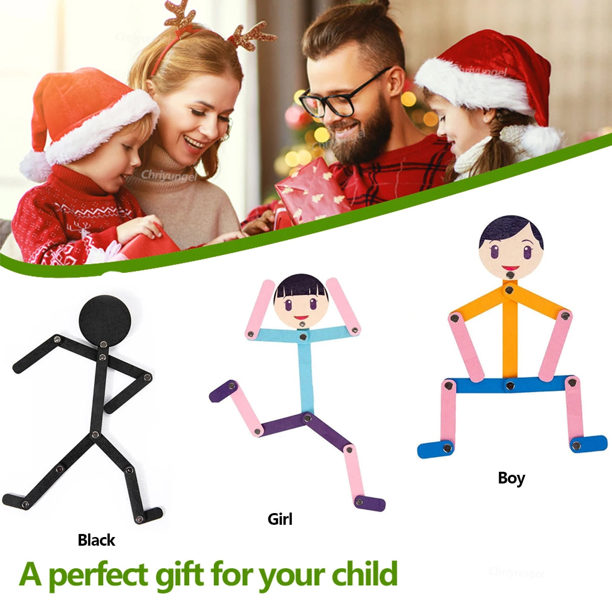 Montessori Poseable Stick Figure & Pose Cards — photo 6