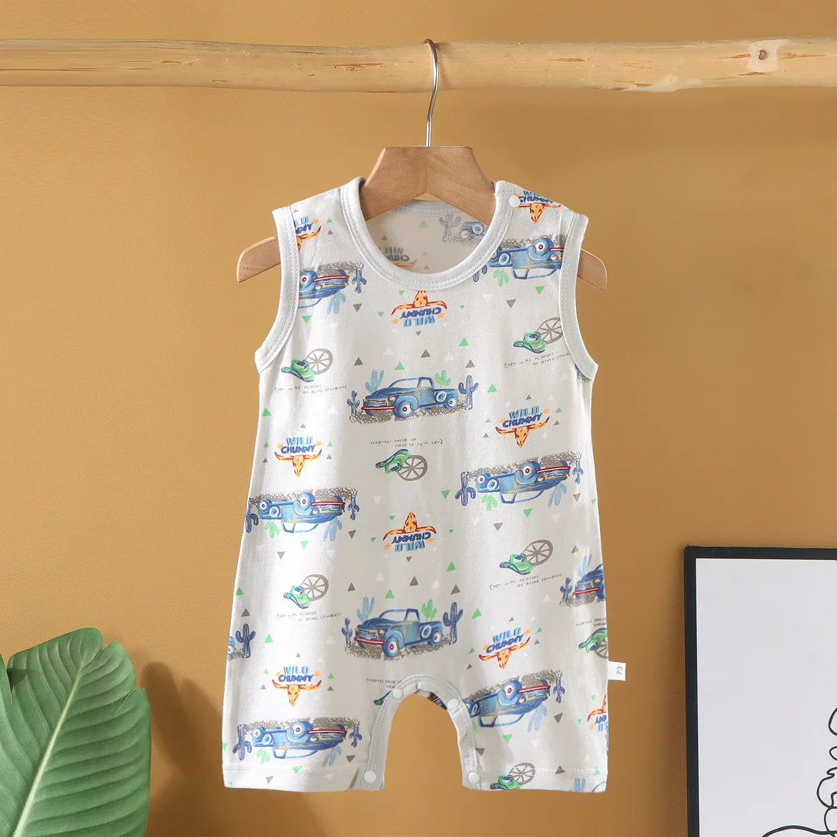 Baby Cotton Romper – Unisex Sleeveless Striped Bodysuit | 0–20 Months - photo 26